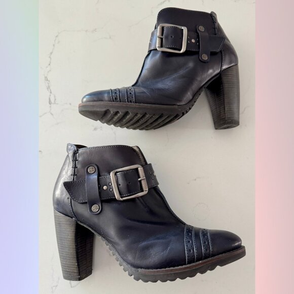 DKODE Black Leather Booties – Size 38 - Picture 3 of 7